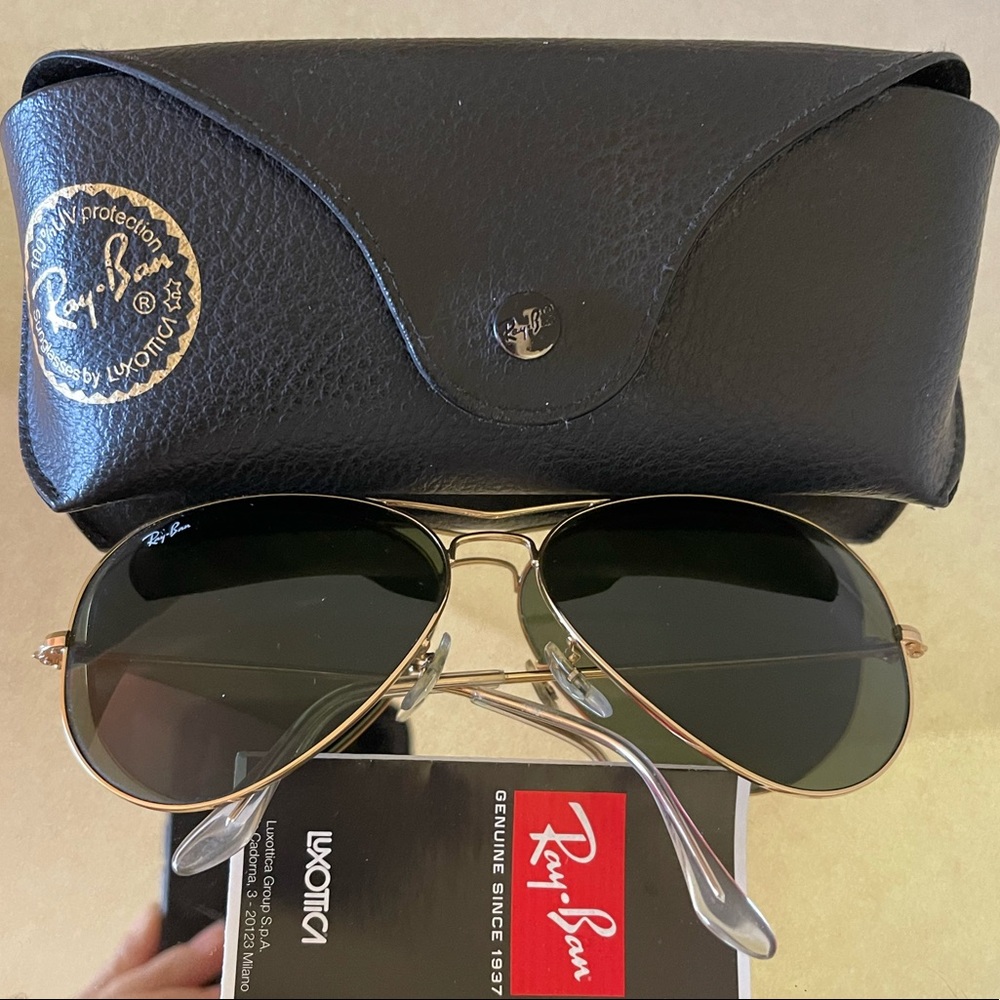 RAYBAN AVIATORS - Black/Gold